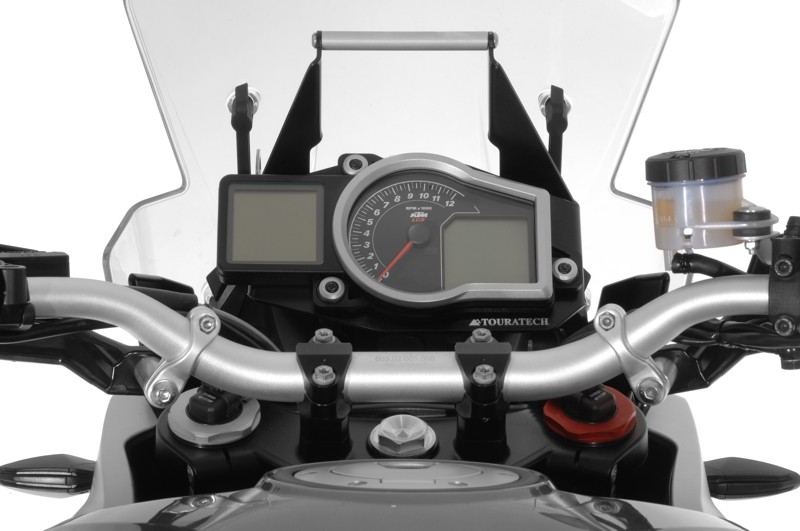 GPS mounting adapter above instruments, black, for KTM 1050